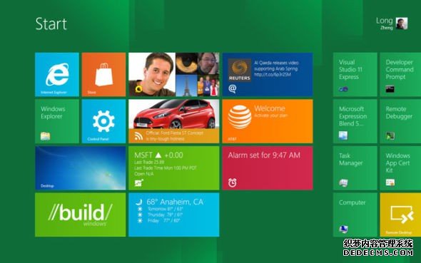 Windows 8焕然一新的开始界面