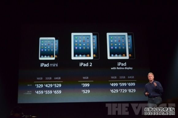 iPad mini、iPad 2、第四代iPad价格对比