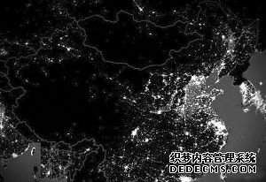 网传的中国夜景卫星图